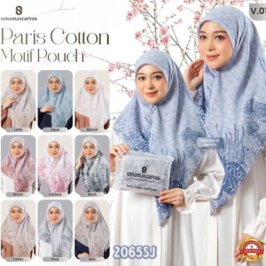 Hijab Cotton Paris - Motif Icon Pouch