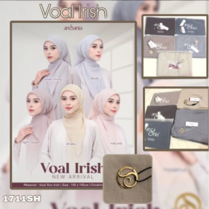 Hijab Segi Empat - VOAL IRISH by Helwa